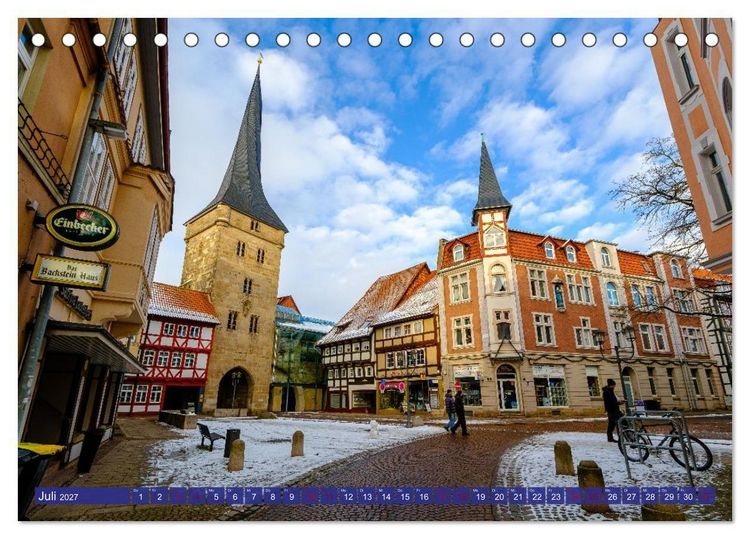 Produktbild: Duderstadt im Winter (Tischkalender 2027 DIN A5 quer), CALVENDO Monatskalender