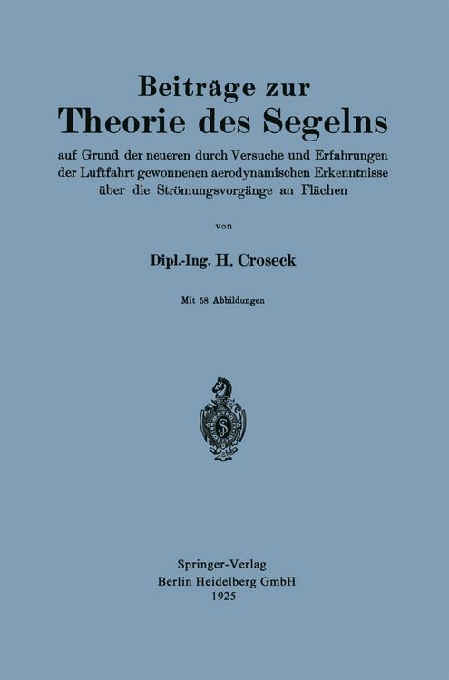 Produktbild: Beitr&auml;ge zur Theorie des Segelns