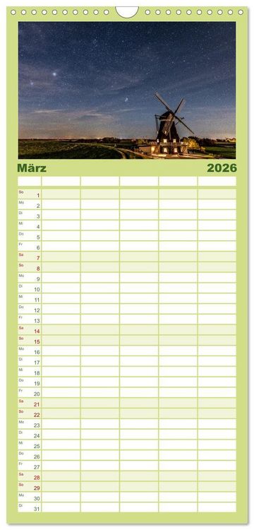 Produktbild: Familienplaner 2026 - Pellworm - Das Inselparadies mit 5 Spalten (Wandkalender, 21 x 45 cm) CALVENDO