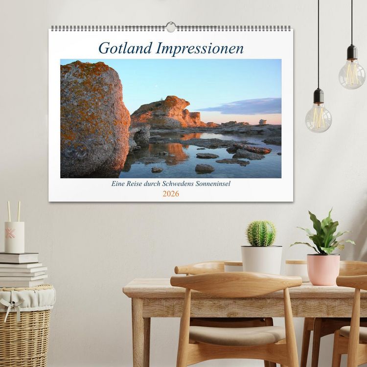 Produktbild: Gotland Impressionen (Wandkalender 2026 DIN A2 quer), CALVENDO Monatskalender