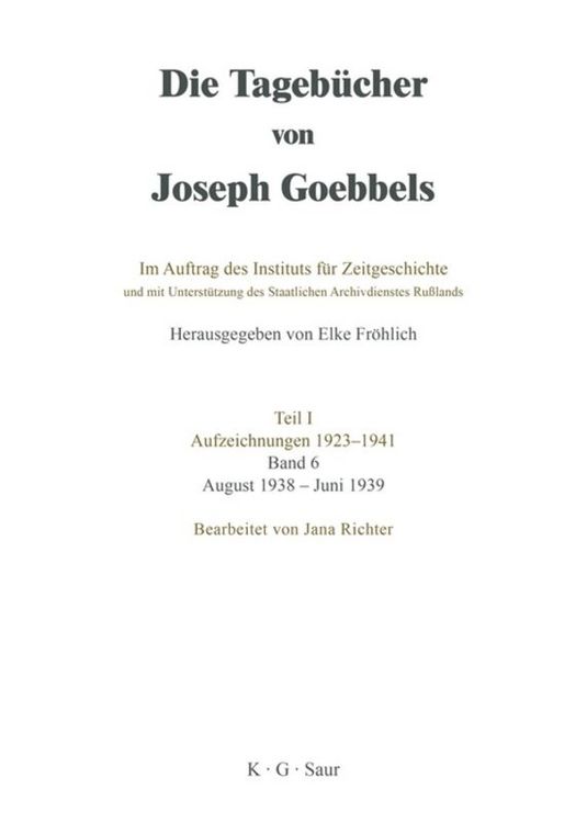 Produktbild: August 1938 - Juni 1939