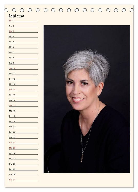 Produktbild: Silberhaar (Tischkalender 2026 DIN A5 hoch), CALVENDO Monatskalender