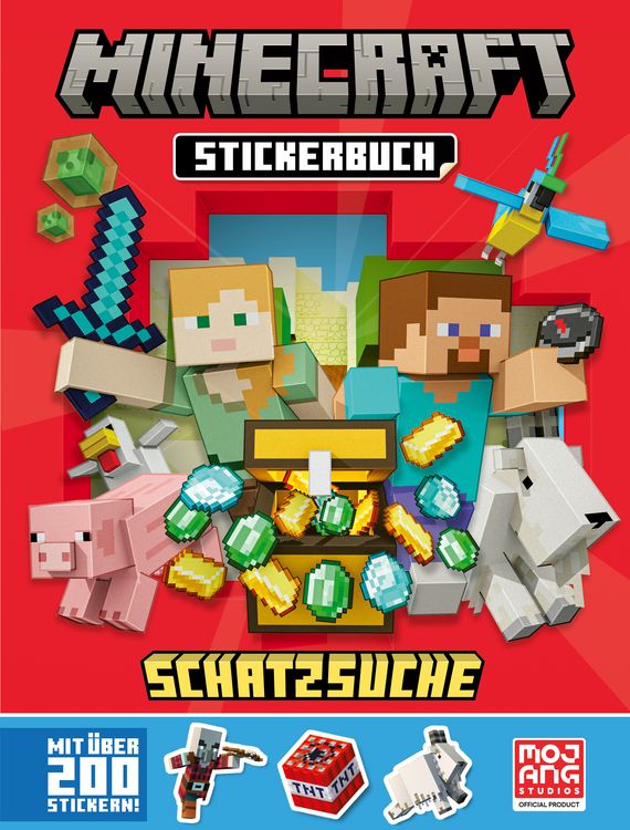 Produktbild: Minecraft Stickerbuch Schatzsuche