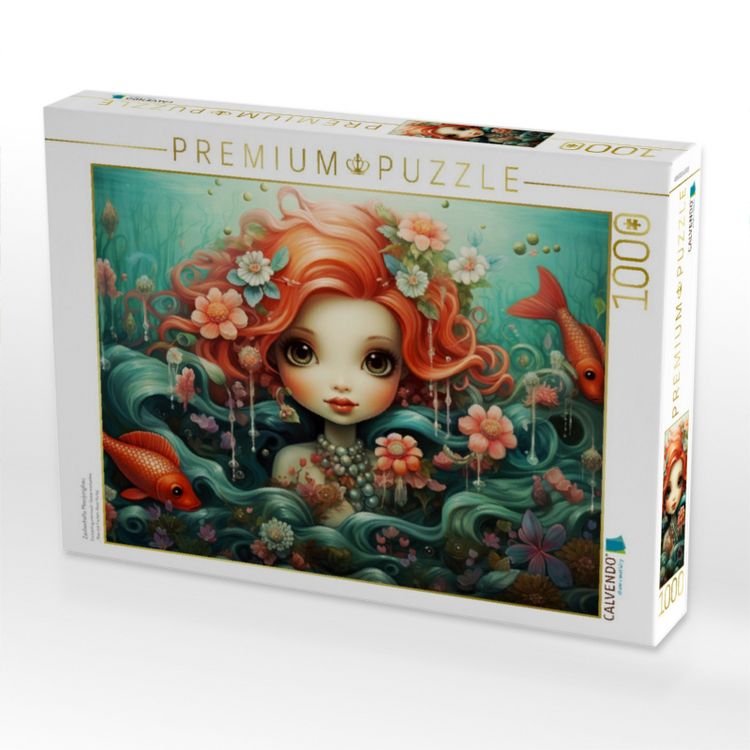 Produktbild: CALVENDO Puzzle Zauberhafte Meerjungfrau | 1000 Teile Lege-Gr&ouml;&szlig;e 64x48cm Foto-Puzzle f&uuml;r gl&uuml;ckliche Stunden