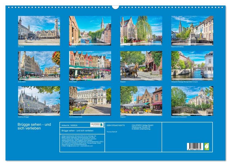 Produktbild: Br&uuml;gge sehen - und sich verlieben (Wandkalender 2026 DIN A2 quer), CALVENDO Monatskalender