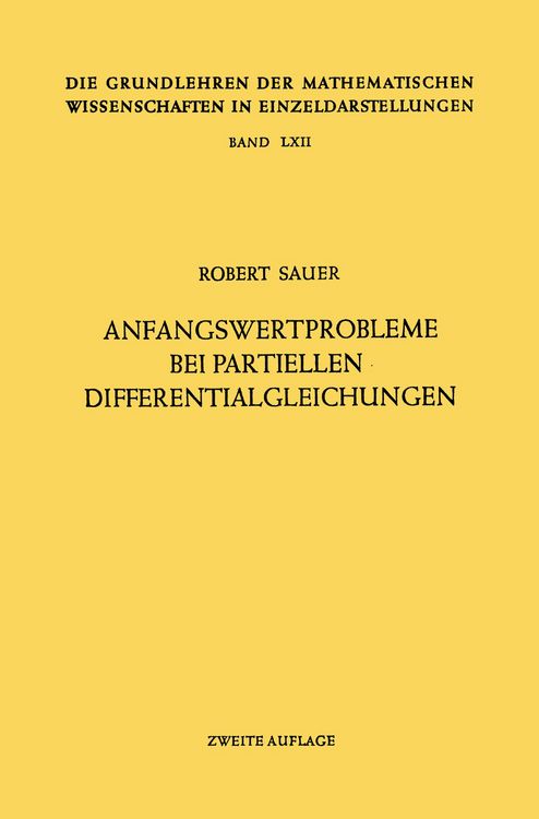 Produktbild: Anfangswertprobleme bei Partiellen Differentialgleichungen