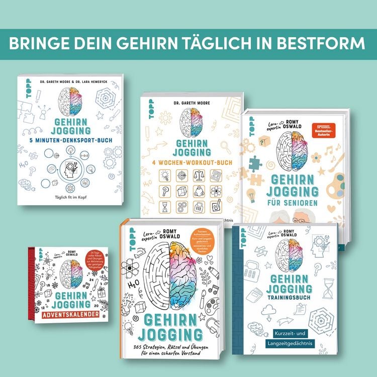 Produktbild: Gehirnjogging - Das 5 Minuten-Denksport-Buch