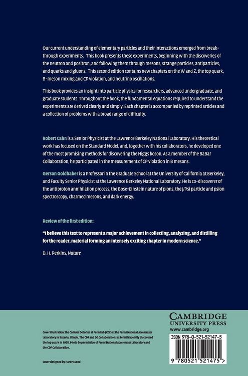 Produktbild: The Experimental Foundations of Particle Physics
