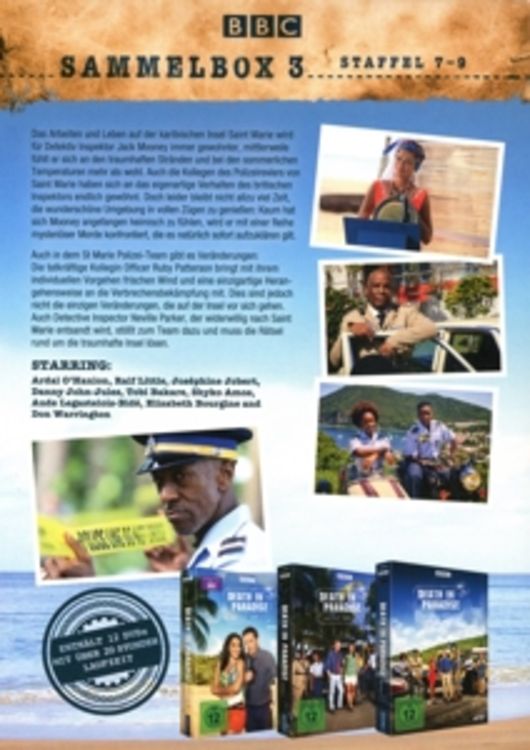 Death in Paradise - Sammelbox 3 - Staffel 7-9 [12 DVDs]
