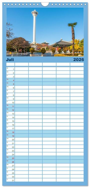Produktbild: Familienplaner 2026 - Busan - Hafenstadt in S&uuml;dkorea mit 5 Spalten (Wandkalender, 21 x 45 cm) CALVENDO