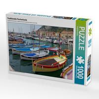 Produktbild: CALVENDO Puzzle Traditionelle Fischerboote im Hafen, Nizza | 1000 Teile Lege-Gr&ouml;&szlig;e 64x48cm Foto-Puzzle f&uuml;r gl&uuml;ckliche Stunden