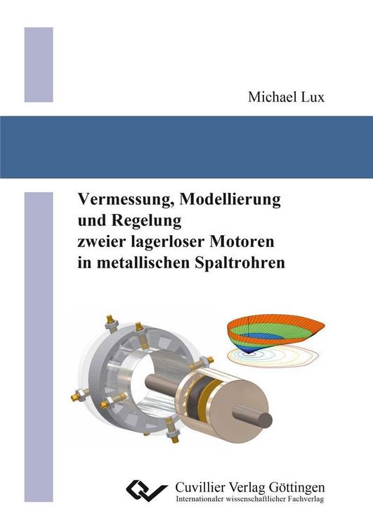 Produktbild: Vermessung, Modellierung und Regelung zweier lagerloser Motoren in metallischen Spaltrohren