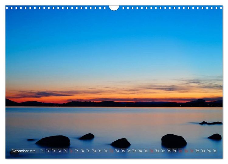 Produktbild: Bodensee zur blauen Stunde (Wandkalender 2026 DIN A3 quer), CALVENDO Monatskalender