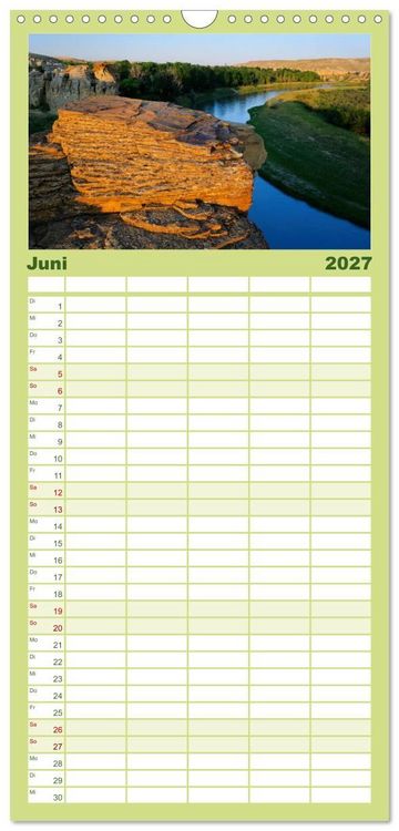 Produktbild: Familienplaner 2027 - KANADA Christian Heeb mit 5 Spalten (Wandkalender, 21 x 45 cm) CALVENDO