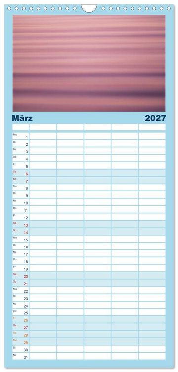 Produktbild: Familienplaner 2027 - Wasserzauber mit 5 Spalten (Wandkalender, 21 x 45 cm) CALVENDO