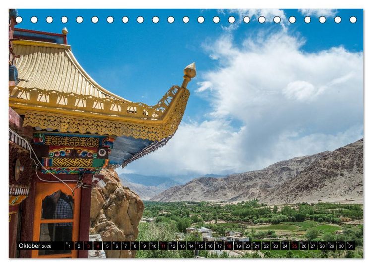 Produktbild: Ladakh - Buddhistische Kl&ouml;ster (Tischkalender 2026 DIN A5 quer), CALVENDO Monatskalender