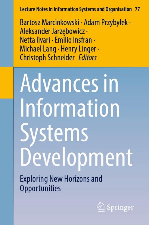 Produktbild: Advances in Information Systems Development