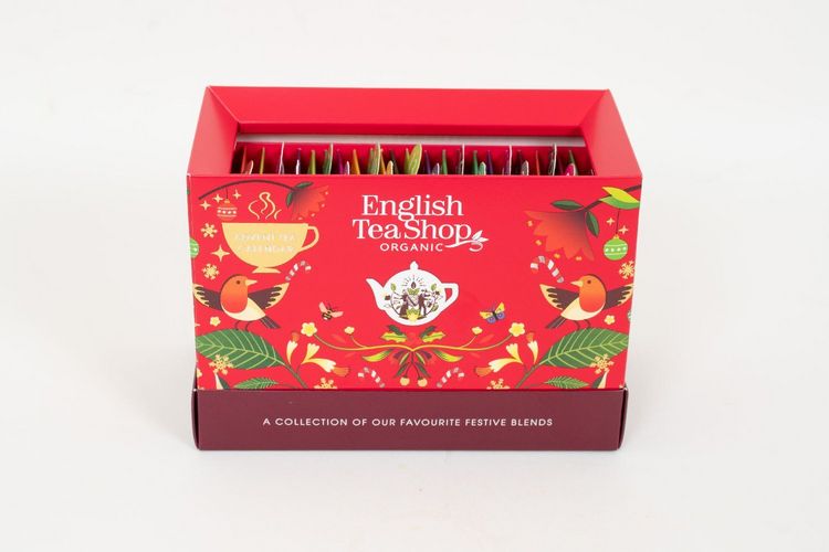 Produktbild: ETS - Tee Adventskalender "Christmas Countdown" rot, BIO, 25 Teebeutel