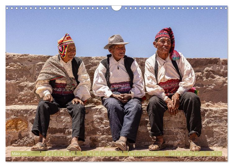 Produktbild: Peru - Bunte Vielfalt von Machu Picchu bis zur Atacama W&uuml;ste (Wandkalender 2026 DIN A3 quer), CALVENDO Monatskalender