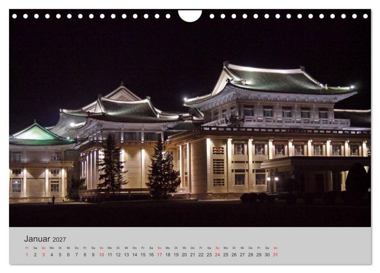 Produktbild: Impressionen aus Nordkorea (Wandkalender 2027 DIN A4 quer), CALVENDO Monatskalender