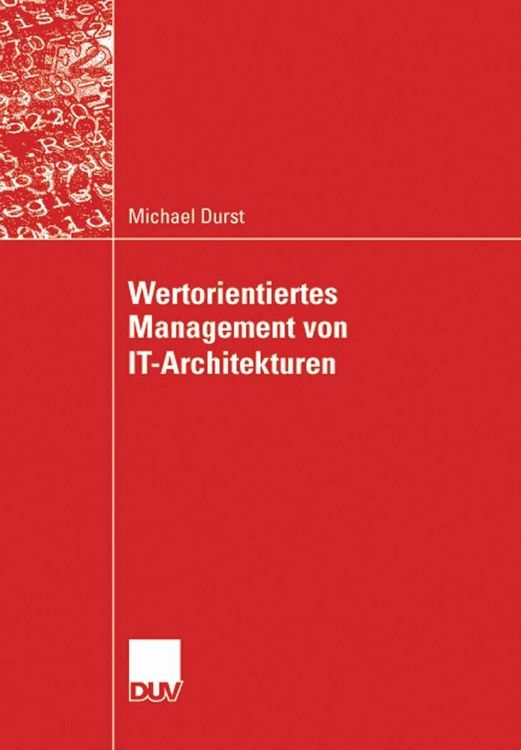 Produktbild: Wertorientiertes Management von IT-Architekturen