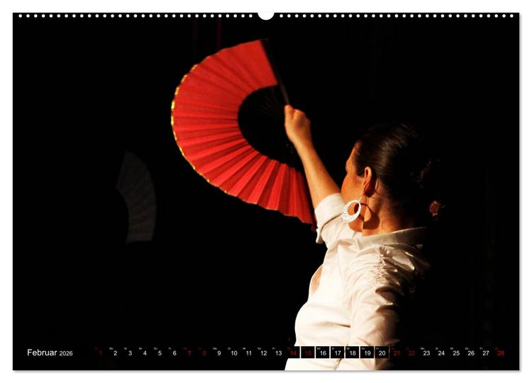 Produktbild: Flamenco. Spanischer Tanz (hochwertiger Premium Wandkalender 2026 DIN A2 quer), Kunstdruck in Hochglanz