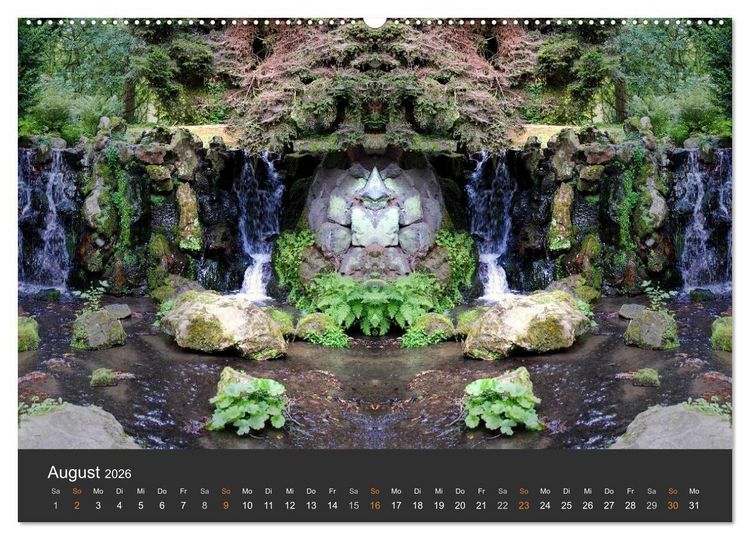 Produktbild: Spiegelwelten - Im Reich der Naturwesen (Wandkalender 2026 DIN A2 quer), CALVENDO Monatskalender