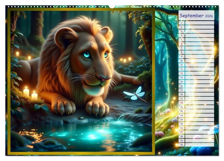 Produktbild: Der magische Freundschaftswald (Wandkalender 2026 DIN A2 quer), CALVENDO Monatskalender