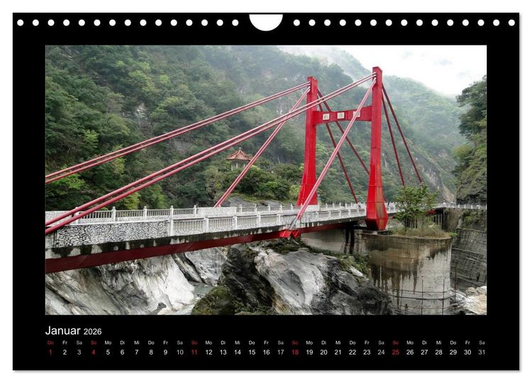 Produktbild: Br&uuml;cken weltweit (Wandkalender 2026 DIN A4 quer), CALVENDO Monatskalender