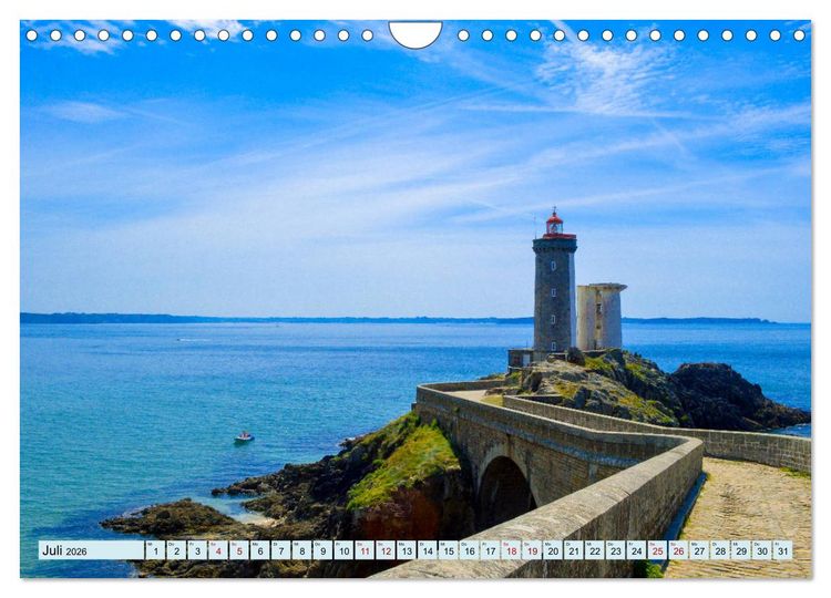 Produktbild: Leuchtt&uuml;rme - Maritime Leuchtfeuer an den K&uuml;sten (Wandkalender 2026 DIN A4 quer), CALVENDO Monatskalender