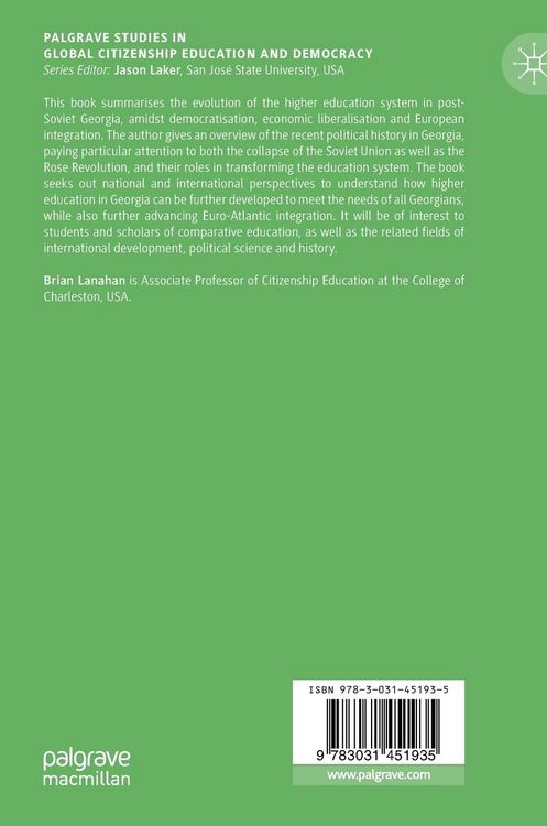 Produktbild: Higher Education as Politics in Post-Rose Revolution Georgia