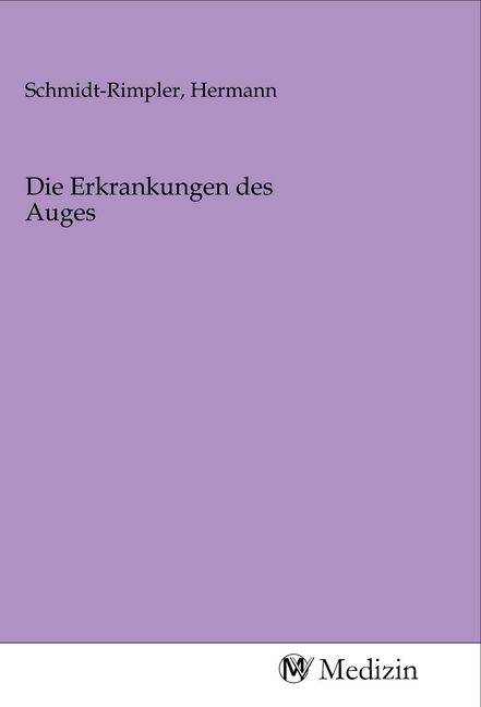 Produktbild: Die Erkrankungen des Auges