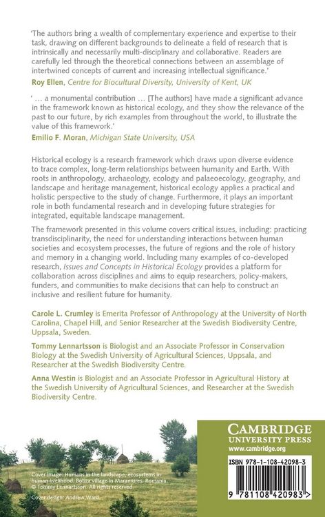 Produktbild: Issues and Concepts in Historical Ecology