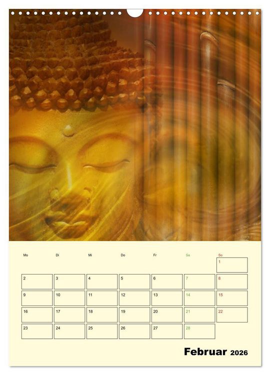 Produktbild: Buddhismus (Wandkalender 2026 DIN A3 hoch), CALVENDO Monatskalender