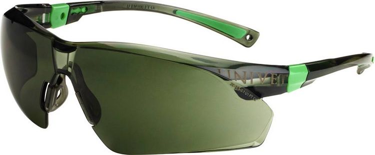 Produktbild: Univet 506UP 506U-04-04 Schutzbrille mit Antibeschlag-Schutz, inkl. UV-Schutz Schwarz, Gr&uuml;n EN 166 DIN 166