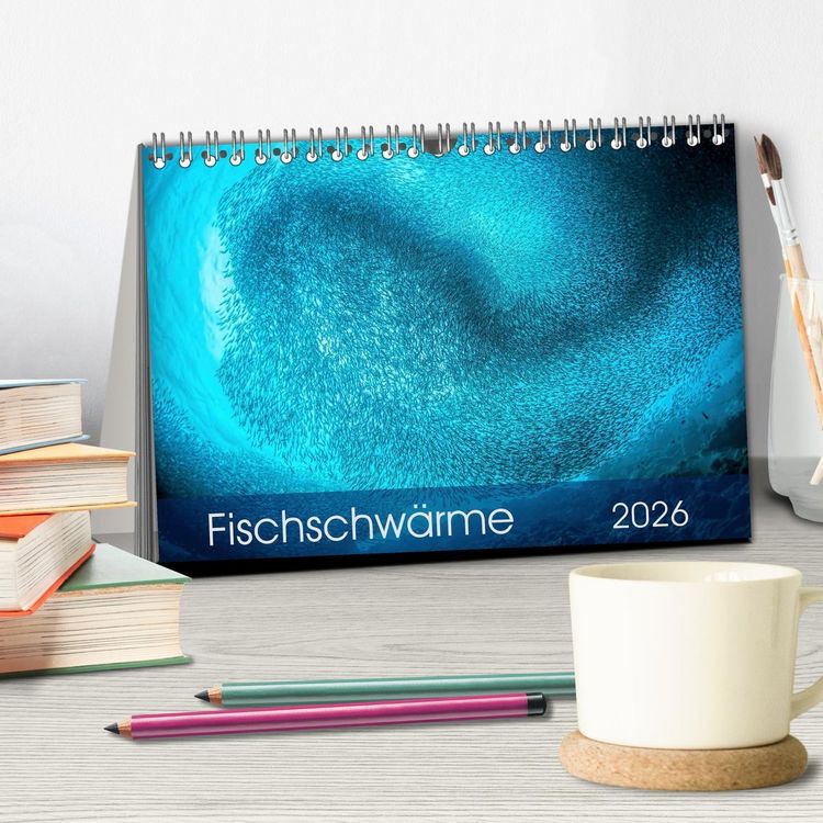 Produktbild: Fischschw&auml;rme (Tischkalender 2026 DIN A5 quer), CALVENDO Monatskalender