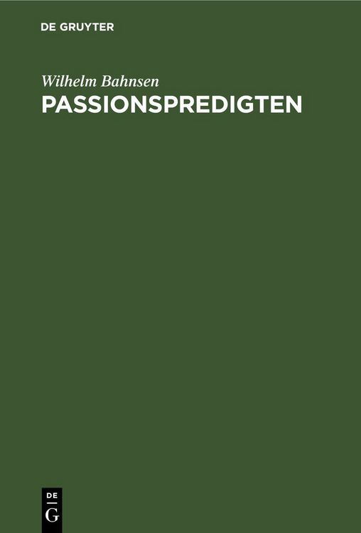 Produktbild: Passionspredigten