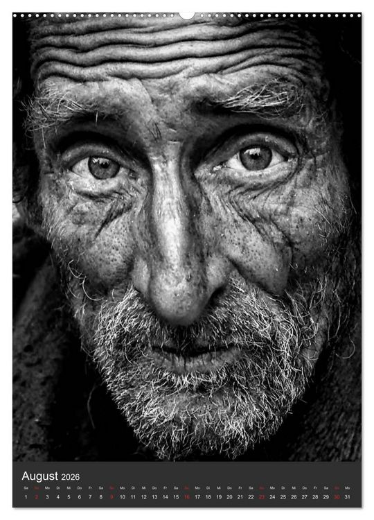 Produktbild: Obdachlos. Die Gesichter der Armut (Wandkalender 2026 DIN A2 hoch), CALVENDO Monatskalender