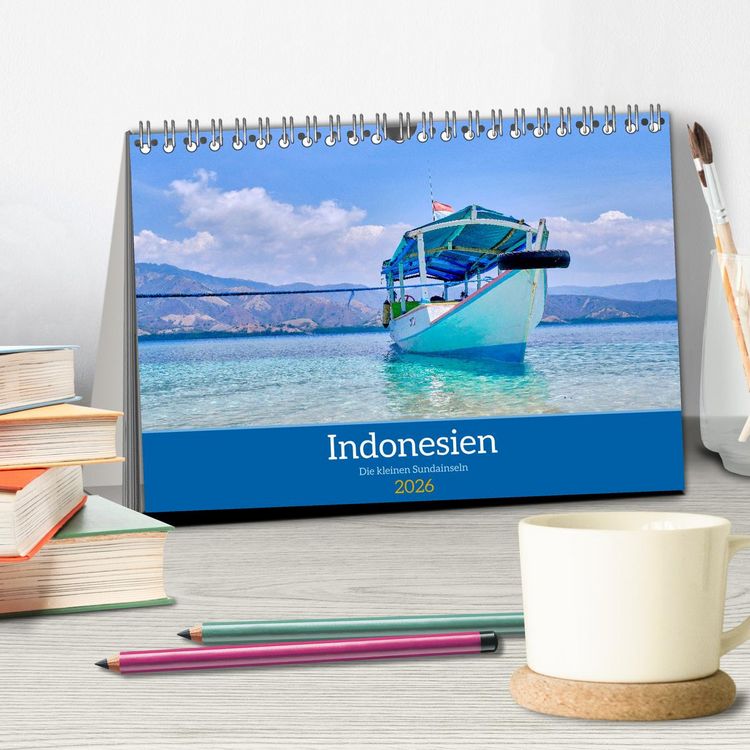 Produktbild: Indonesien - Die kleinen Sundainseln (Tischkalender 2026 DIN A5 quer), CALVENDO Monatskalender