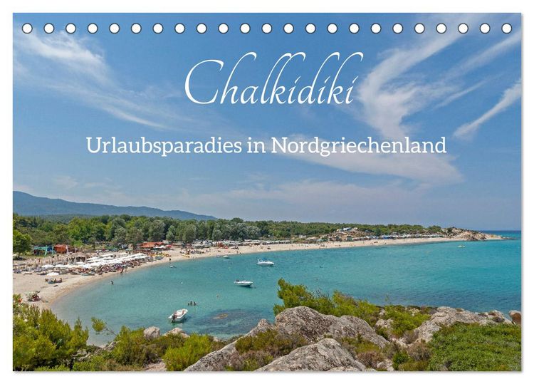 Produktbild: Chalkidiki - Urlaubsparadies in Nordgriechenland (Tischkalender 2026 DIN A5 quer), CALVENDO Monatskalender