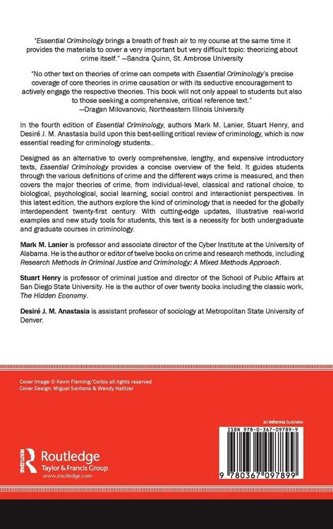 Produktbild: Lanier, M: Essential Criminology