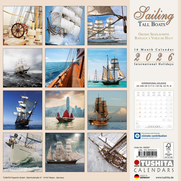 Produktbild: Sailing tall Boats 2026