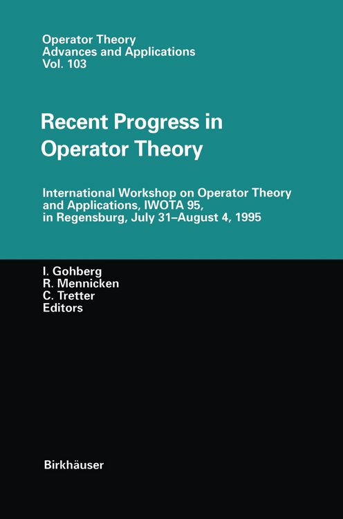 Produktbild: Recent Progress in Operator Theory