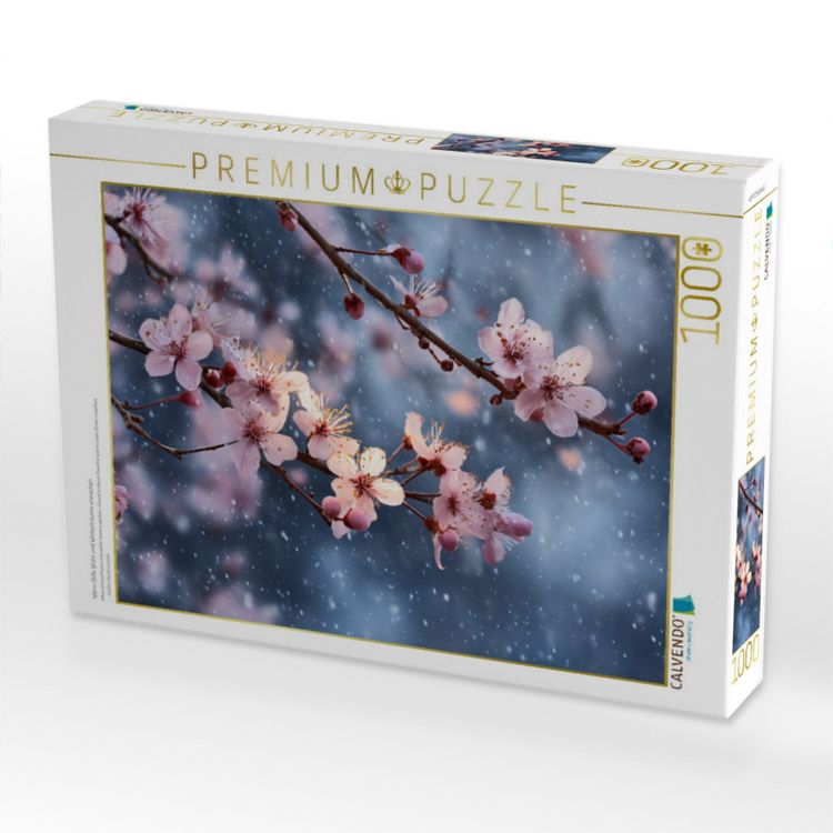 Produktbild: CALVENDO Puzzle Wenn Stille bl&uuml;ht und Wintertr&auml;ume erwachen | 1000 Teile Lege-Gr&ouml;&szlig;e 64x48cm Foto-Puzzle f&uuml;r gl&uuml;ckliche Stunden