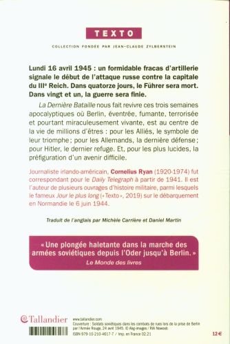 Produktbild: La derni&egrave;re bataille : Berlin, 2 mai 1945