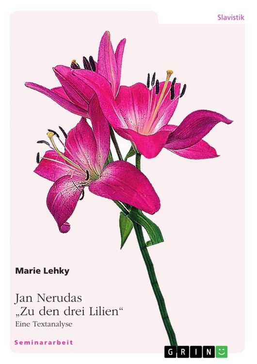 Produktbild: Jan Nerudas "Zu den drei Lilien". Eine Textanalyse