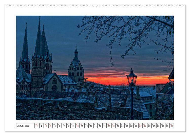 Produktbild: Marienkirche Gelnhausen (hochwertiger Premium Wandkalender 2026 DIN A2 quer), Kunstdruck in Hochglanz