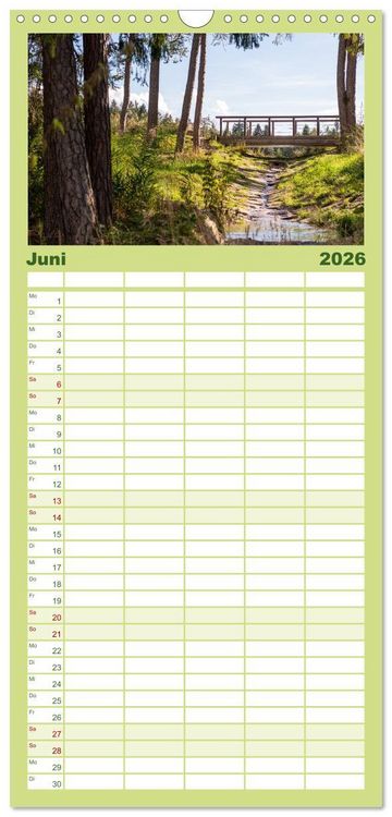 Produktbild: Familienplaner 2026 - Zauberhaftes S&uuml;dtirol mit 5 Spalten (Wandkalender, 21 x 45 cm) CALVENDO