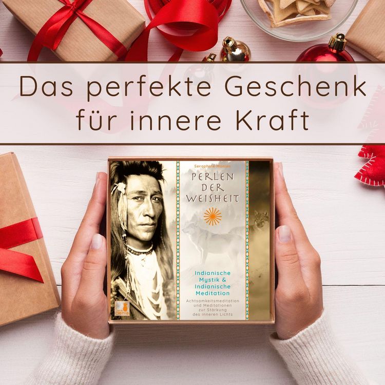 Produktbild: Perlen der Weisheit, Indianische Mystik {Indianer Meditation CD, Indianische Weisheiten, Morgen-Meditation, Die zwei W&ouml;lfe}