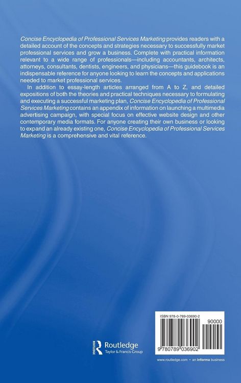 Produktbild: Concise Encyclopedia of Professional Services Marketing
